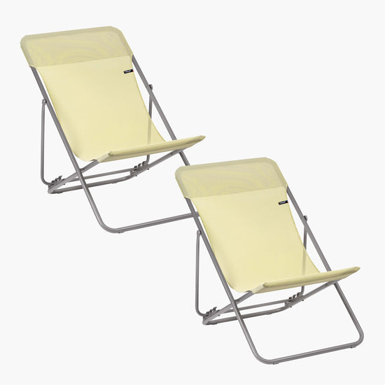 SET OF 2 DECKCHAIRS