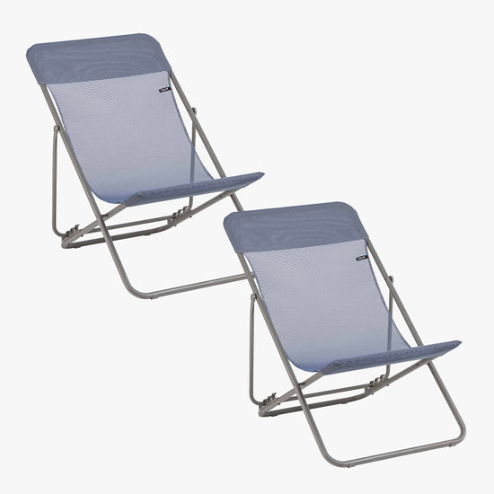 SET OF 2 DECKCHAIRS