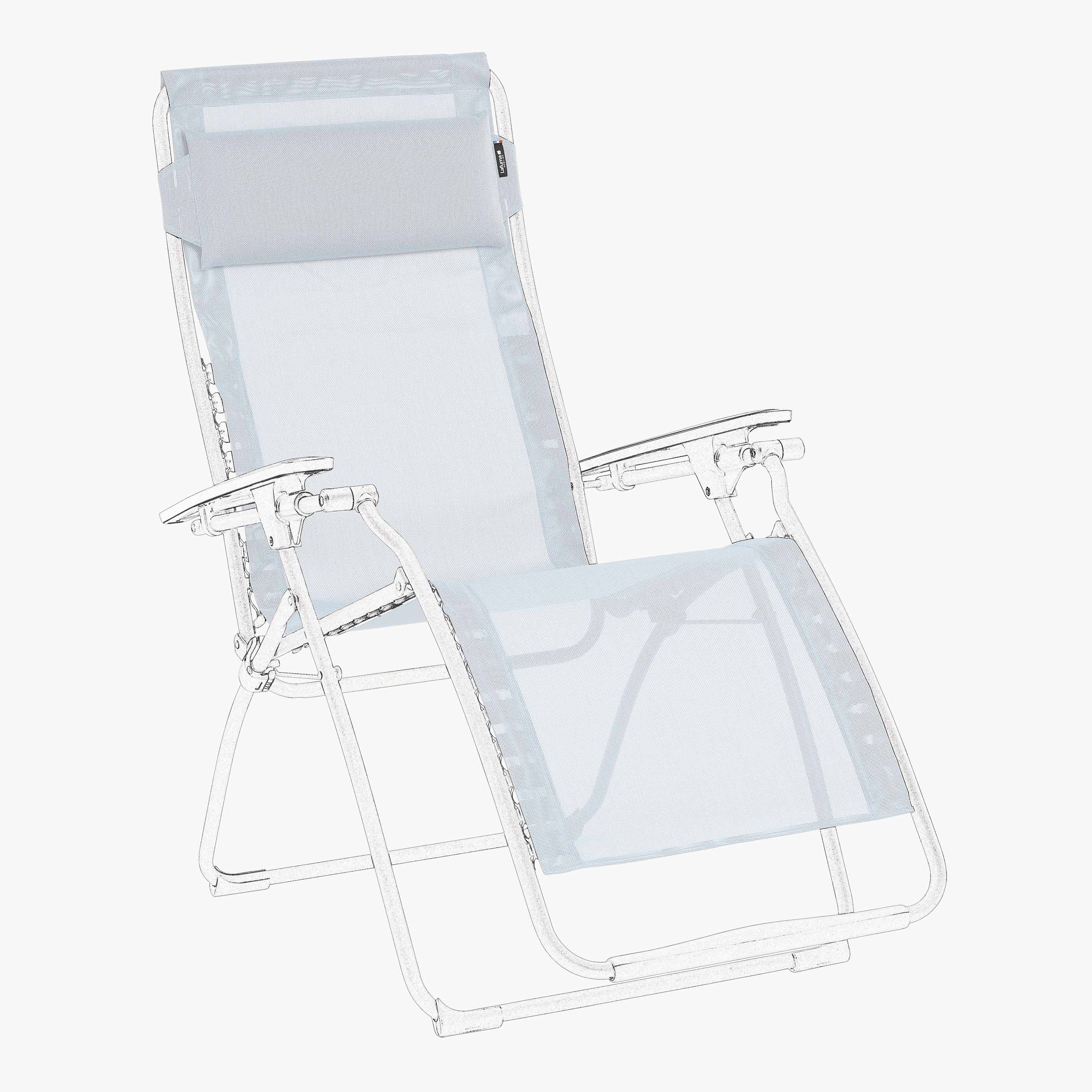 replacement kit for reclining chair futura clip Batyline ciel